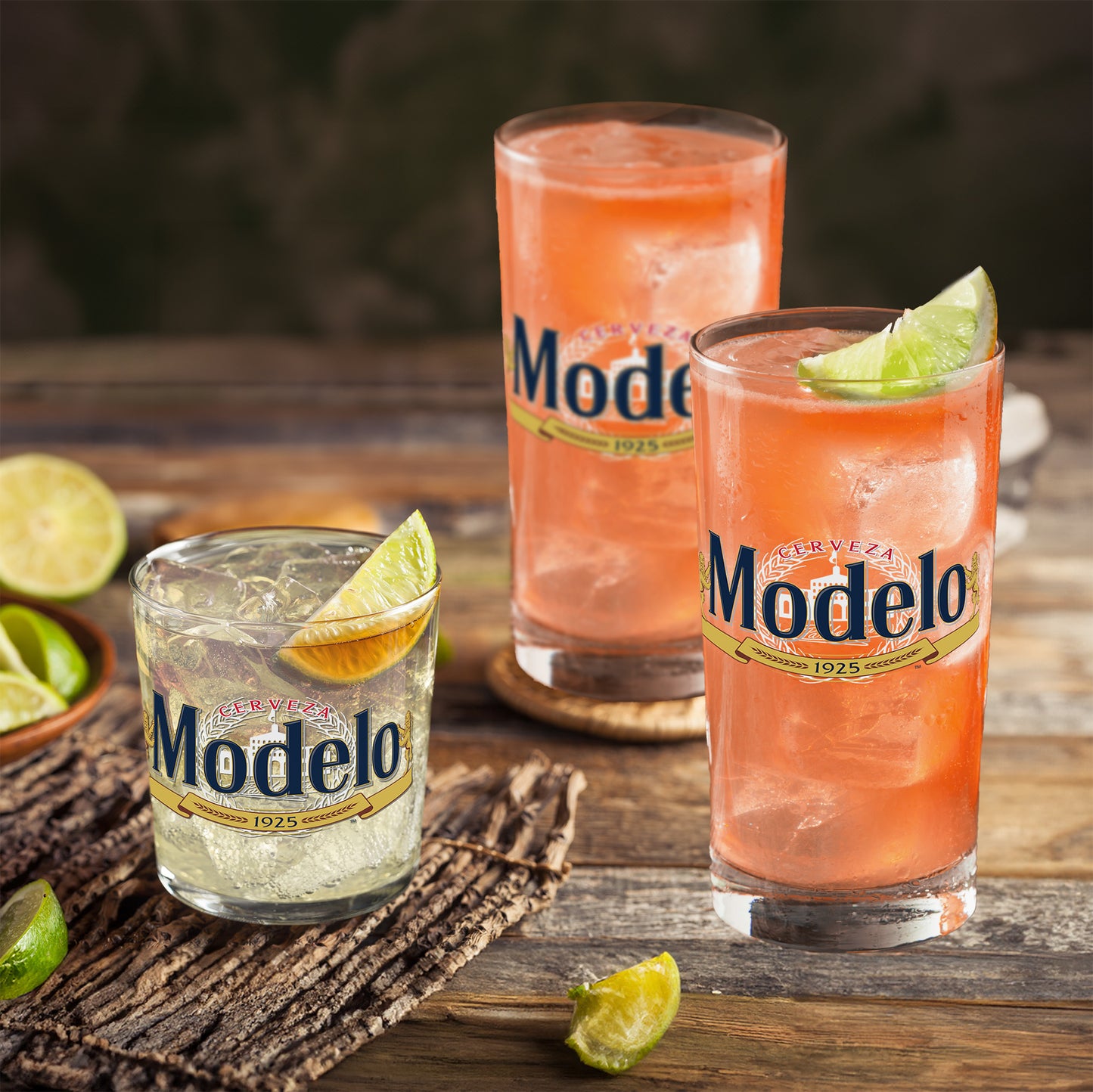 Modelo Beer Mixer Night Set With Michelada, Chelada Mix and Collectible Glasses