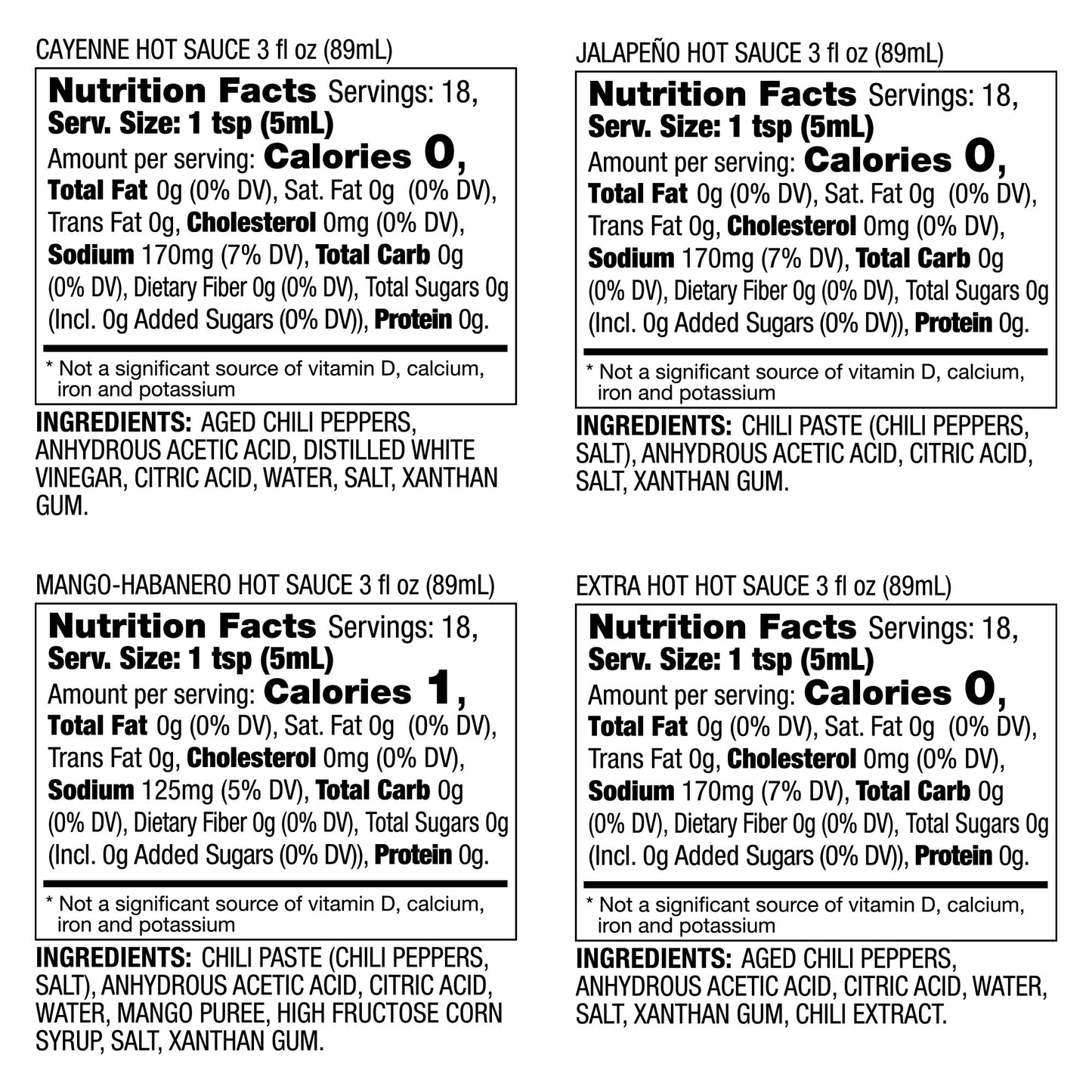 Desert Heat Hot Sauce 4 Bottle Sampler Variery Pack Gift Set