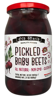 Beets Lover Set – Four 32 Oz Jars of Beets Includes Sliced Baby Beets, Pickled Baby Beets (2), and Diced Baby Beets