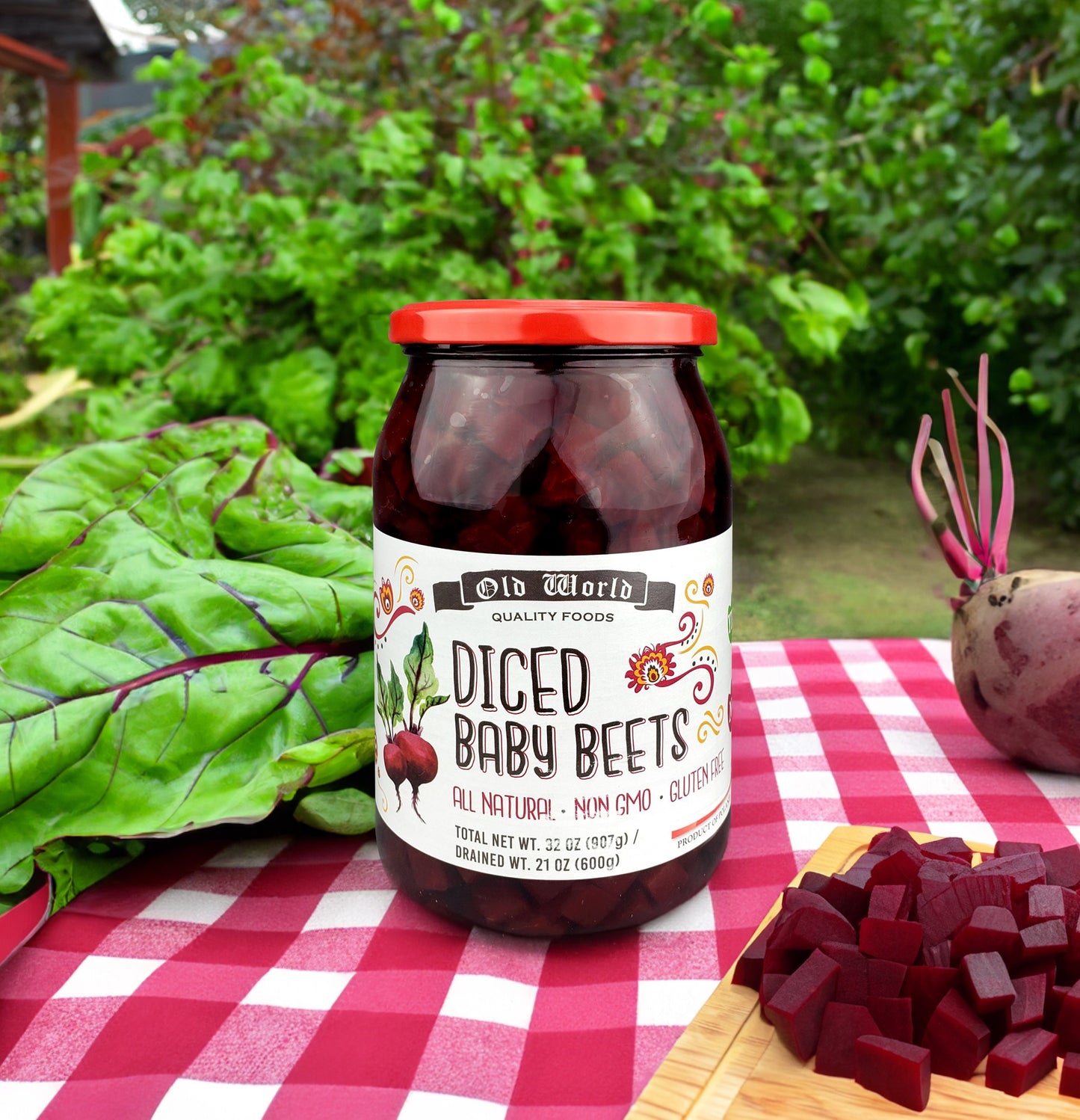 Beets Lover Set – Four 32 Oz Jars of Beets Includes Sliced Baby Beets, Pickled Baby Beets (2), and Diced Baby Beets