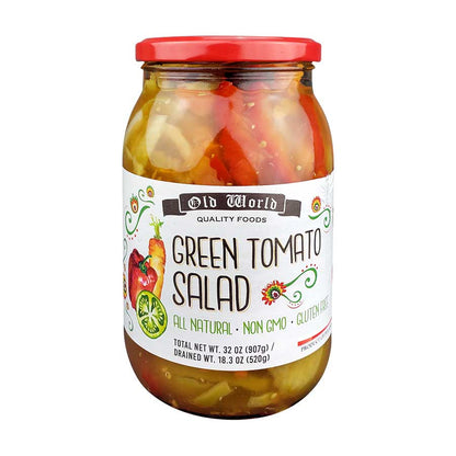 Sides and Salads Set – Four 32 Oz Jars of Pickled Vegetables includes Red Cabbage, Sweet Pickle Slices, Green Tomato Salad, Sliced Baby Beets