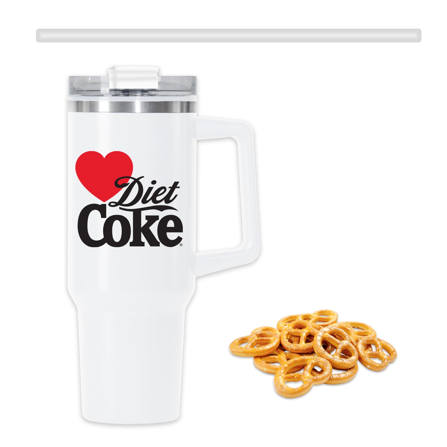 Love Diet Coke White 10" Insulated Travel Tumbler Gift Set