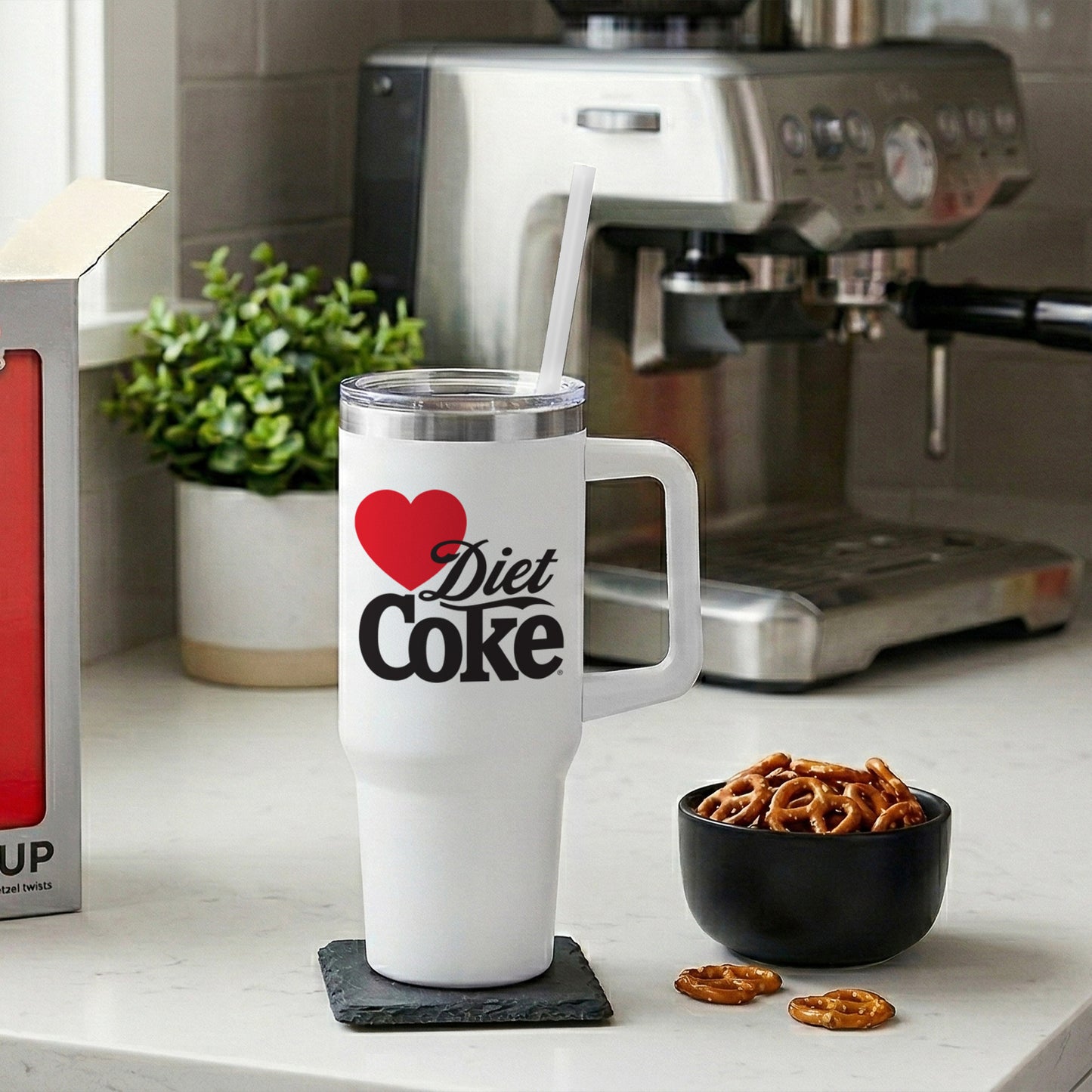 Love Diet Coke White 10" Insulated Travel Tumbler Gift Set