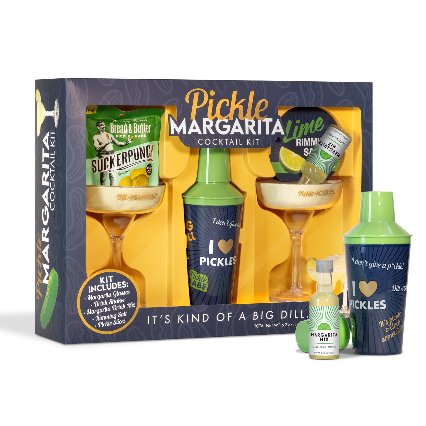 Pickle Margarita 6 Pc. Cocktail Kit Gift Set