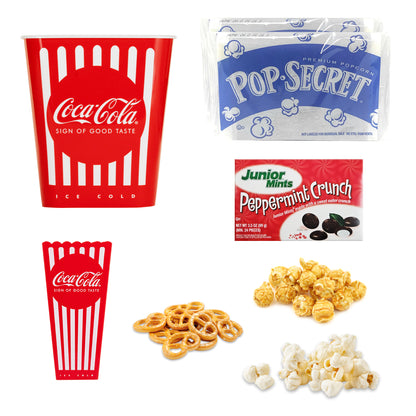 Coca Cola Movie Night Deluxe 7 pc. Popcorn Bucket Coke Gift Set