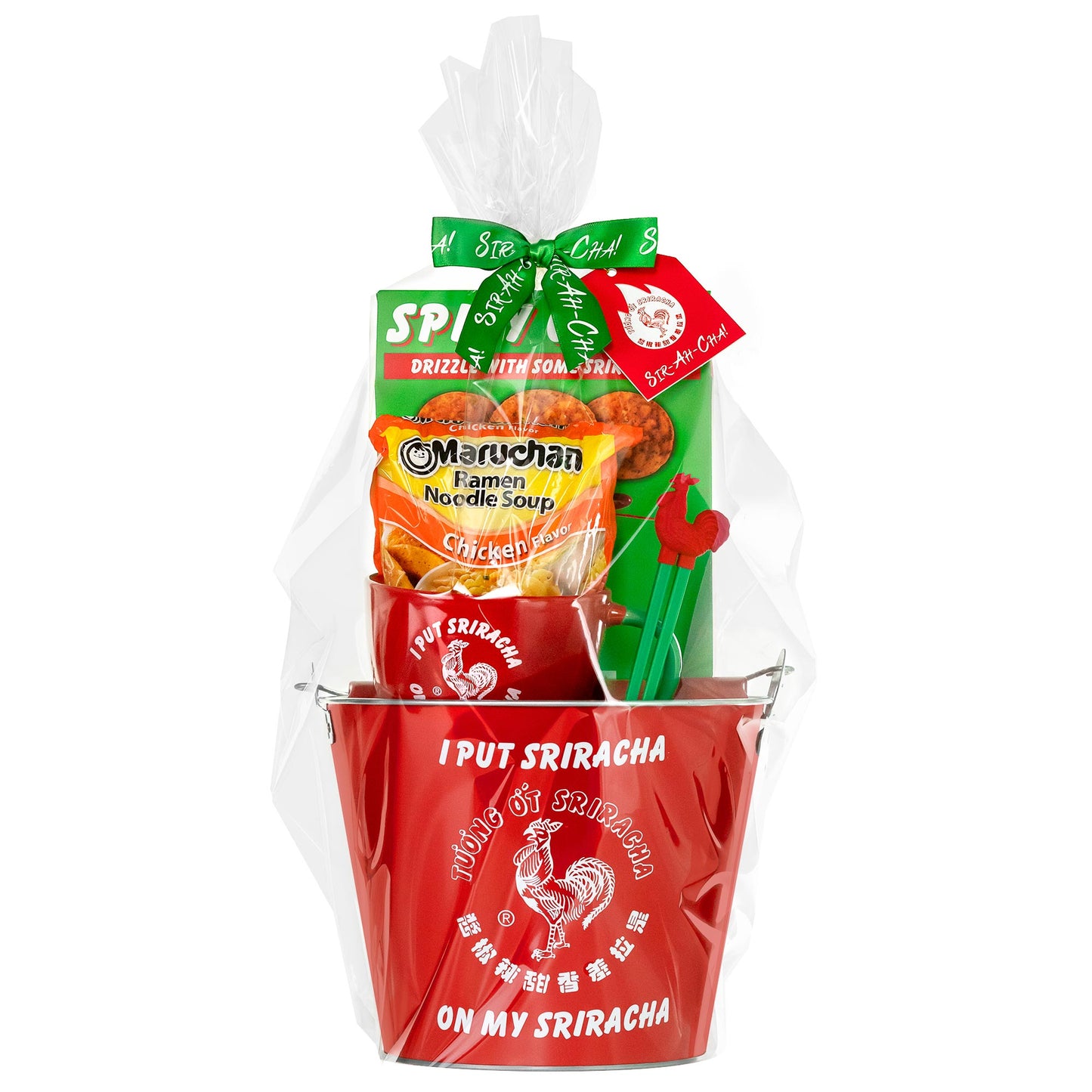 Sriracha Huy Fong Rooster Brand Hot Sauce Lovers 5 pc. Bucket Set