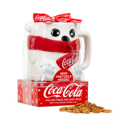 Coca Cola Collectible Coke Polar Bear Holiday Mug Gift Set