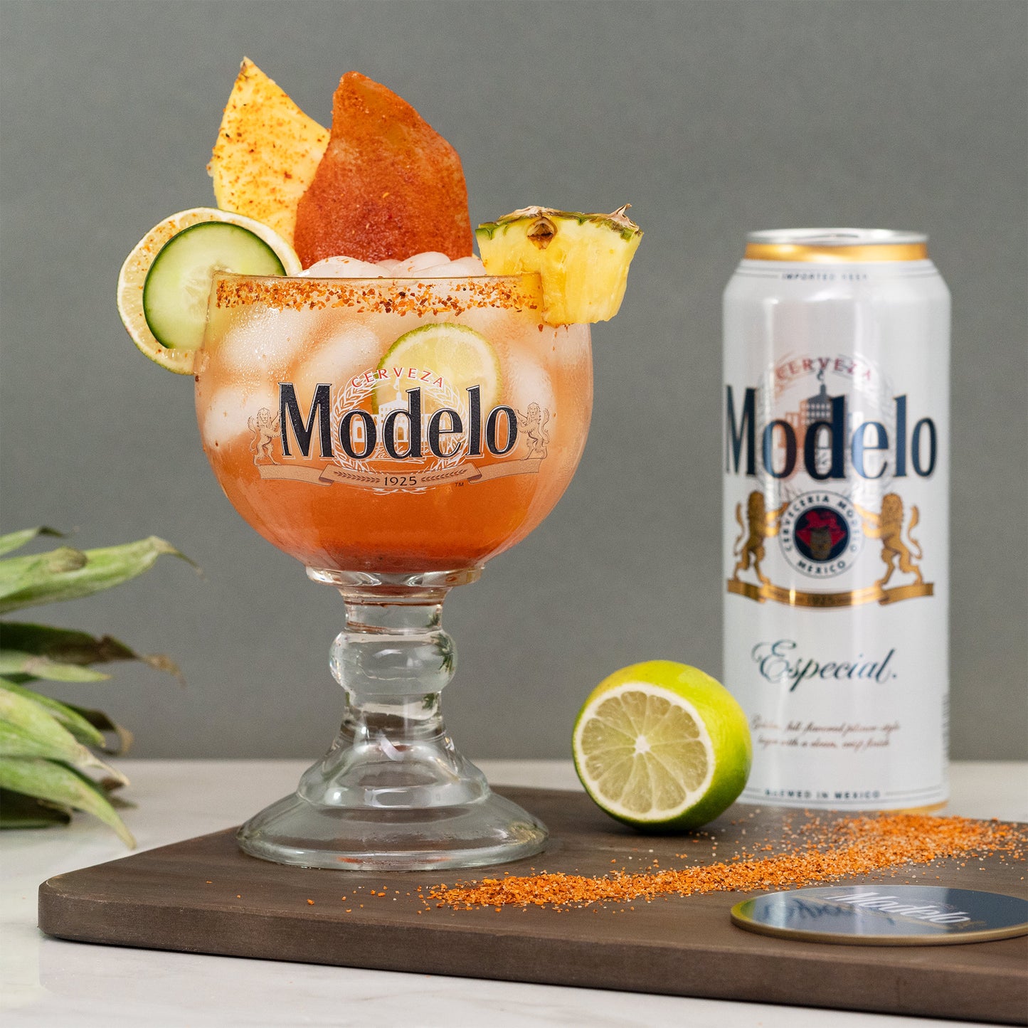 Modelo Beer Michelada Gift Set with Schooner Glass