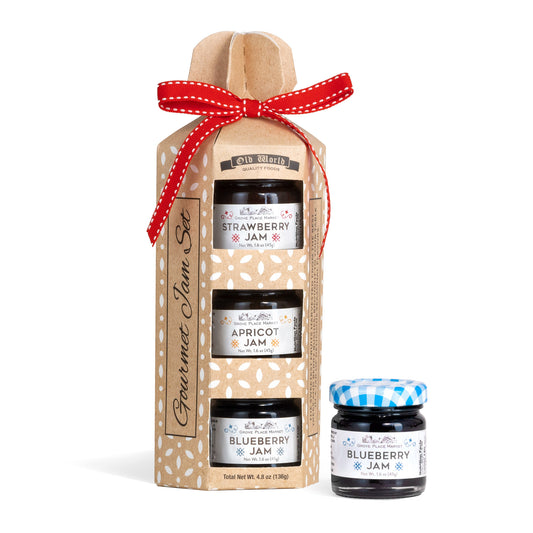 Gift Set of 3 Old World Quality Foods Gourmet Mini Jam