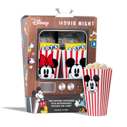 Disney Movie Night Mickey and Minnie Mouse Popcorn Gift Set