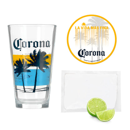 Corona Beer Chelada Gift set Kit with Pint Glass