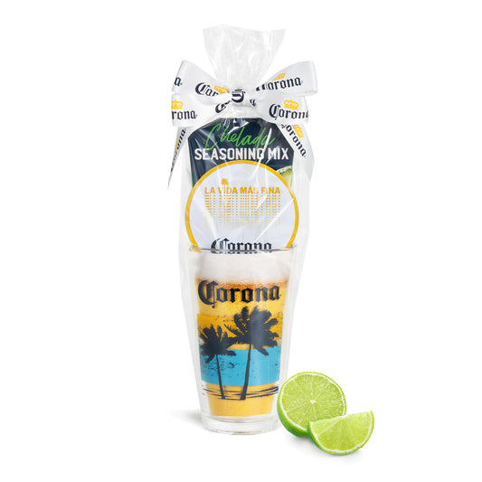 Corona Beer Chelada Gift set Kit with Pint Glass