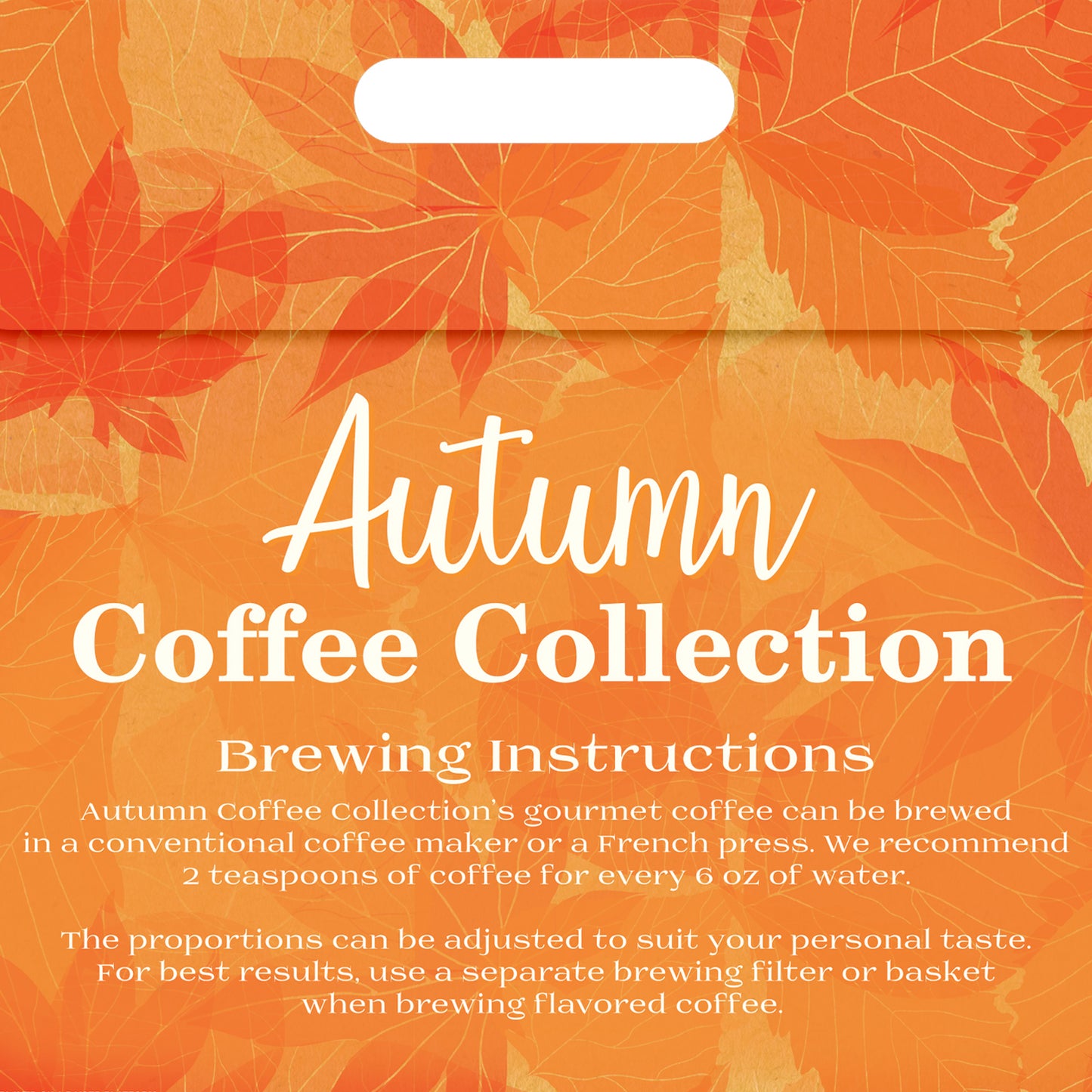 Autumn Coffee Collection Assorted Fall Flavored Coffee Pouches - 12 Flavors