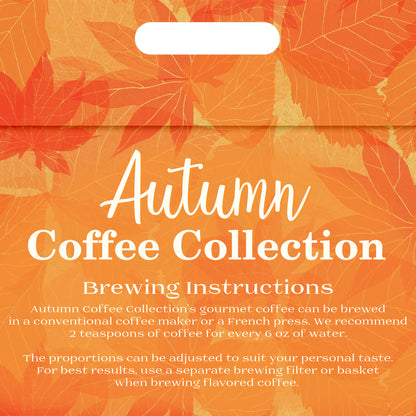 Autumn Coffee Collection Assorted Fall Flavored Coffee Pouches - 12 Flavors