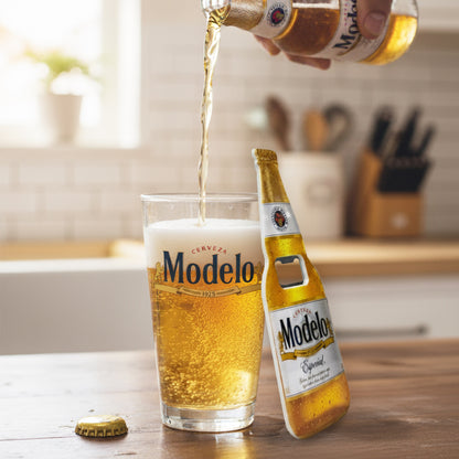 Cerveza Modelo Beer Fathers Day Pint Glass 3 pc Gift set with Bottle Opener and Pretzels